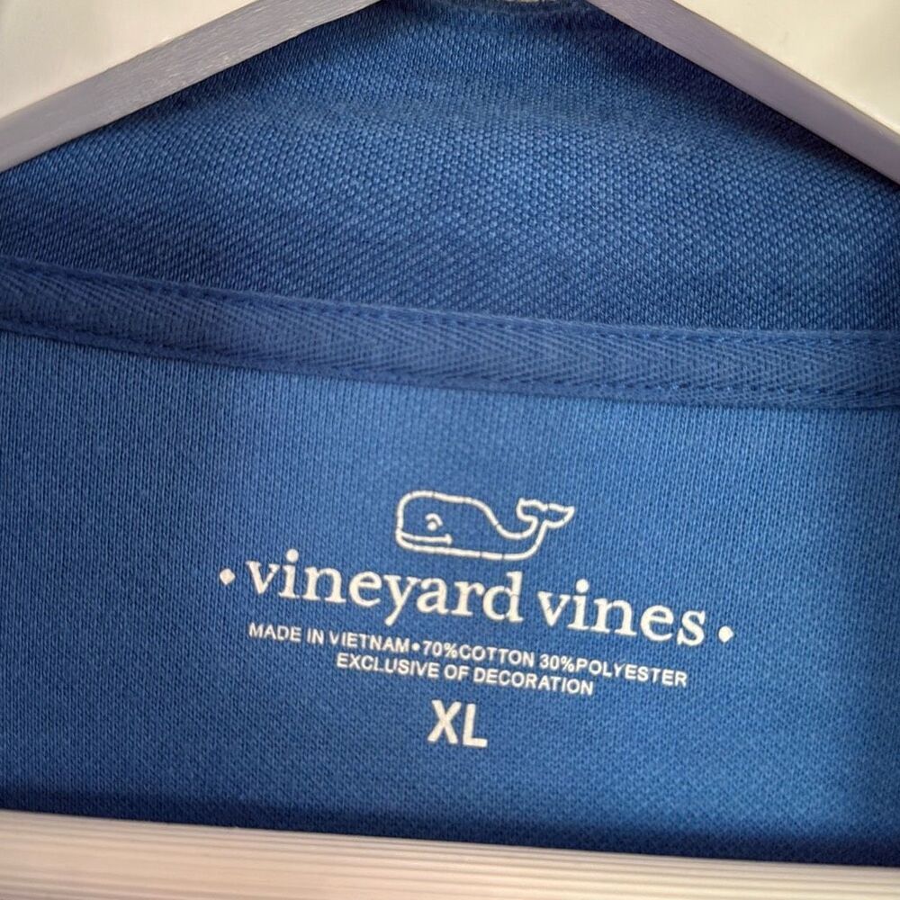 Vineyard Vines Blue V-Neck Sweater - Picture 4 of 9
